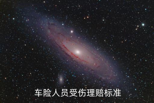  車險人員受傷理賠標準