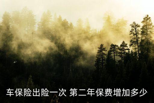 車保險(xiǎn)出險(xiǎn)一次 第二年保費(fèi)增加多少