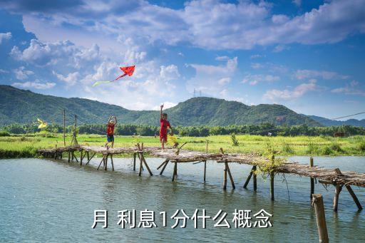 月 利息1分什么概念