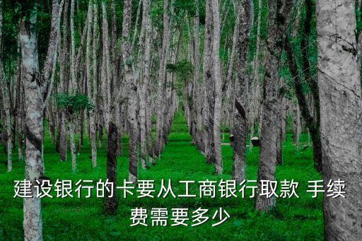 建設(shè)夸行取錢手續(xù)費多少