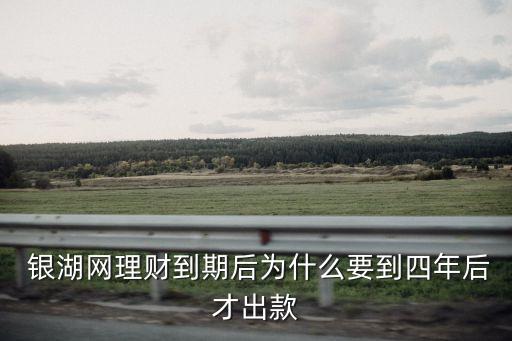  銀湖網(wǎng)理財?shù)狡诤鬄槭裁匆剿哪旰蟛懦隹? class=
