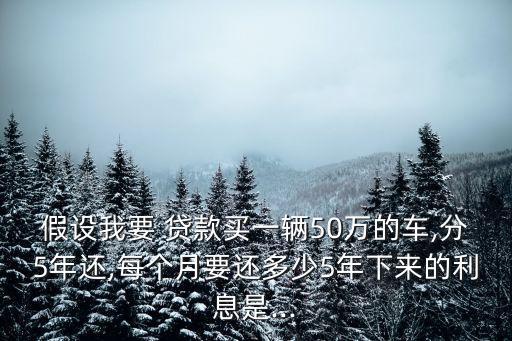 50萬(wàn)的車(chē)貸款多少合適嗎,10萬(wàn)車(chē)貸款違約金多少