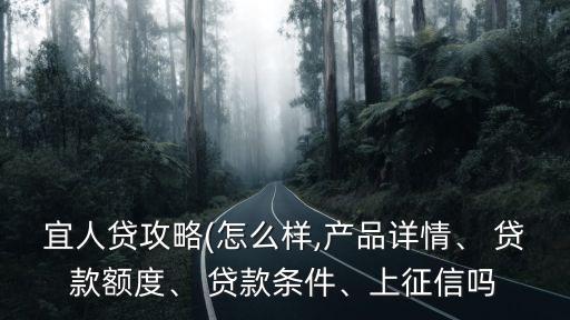 宜人貸攻略(怎么樣,產(chǎn)品詳情、 貸款額度、 貸款條件、上征信嗎