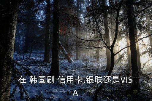 韓國(guó)visa信用卡手續(xù)費(fèi)是多少,工商visa信用卡在韓國(guó)能用嗎