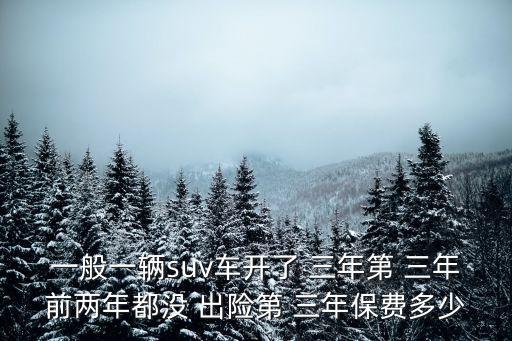 三年沒(méi)出險(xiǎn)強(qiáng)險(xiǎn)多少,商業(yè)險(xiǎn)第三年出險(xiǎn)第四年保費(fèi)
