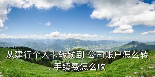 從建行個人卡轉(zhuǎn)錢到 公司賬戶怎么轉(zhuǎn), 手續(xù)費怎么收