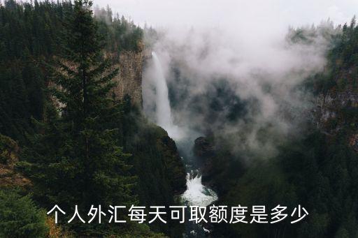 個(gè)人外匯每天可取額度是多少