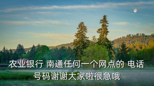 上海 南通開發(fā)區(qū)支行電話號碼是多少