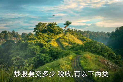 股票的稅收是多少,股票印花稅收多少?