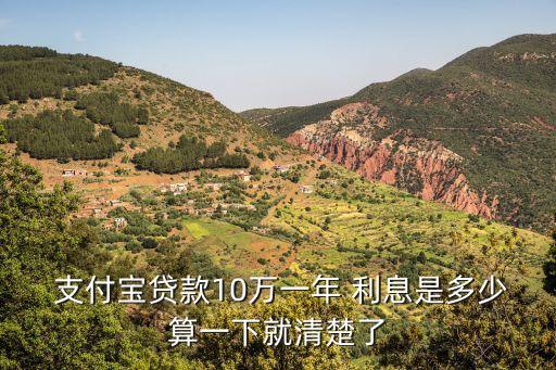 支付寶借貸利息是多少