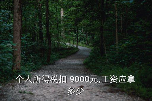 月供9000收入要多少錢