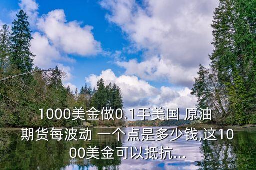 原油期貨一個(gè)點(diǎn)多少錢