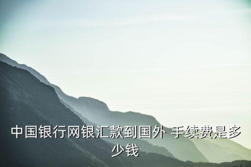 在境外轉(zhuǎn)賬手續(xù)費多少錢,境外轉(zhuǎn)賬怎么操作