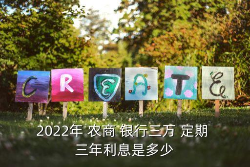 農(nóng)商銀行三年定期利率是多少,2023年存款利率一覽表最新
