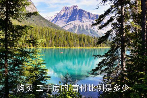 怎么買二手房首付多少錢,第一次買二手房首付多少成