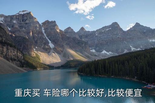  重慶買 車險哪個比較好,比較便宜