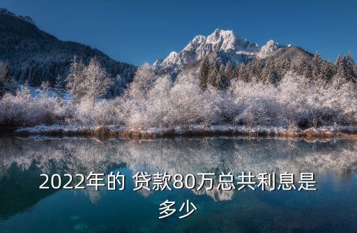 貸款80萬一年本息多少,有貸款一年后本息一起還的嗎