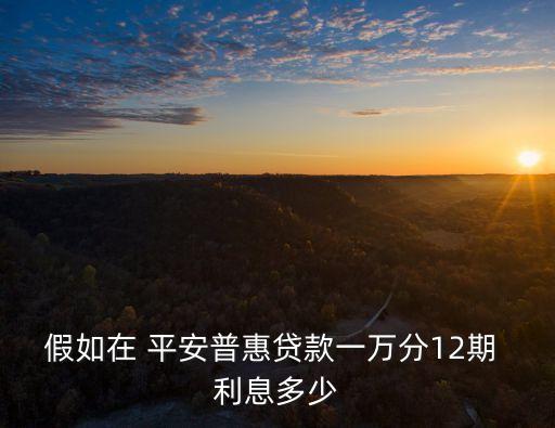 平安e貸利息多少,平安經(jīng)營(yíng)貸利息多少