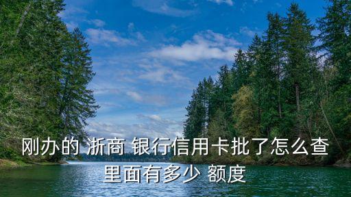 浙商銀行通過 查詢額度多少,直接轉(zhuǎn)浙商銀行額度是多少