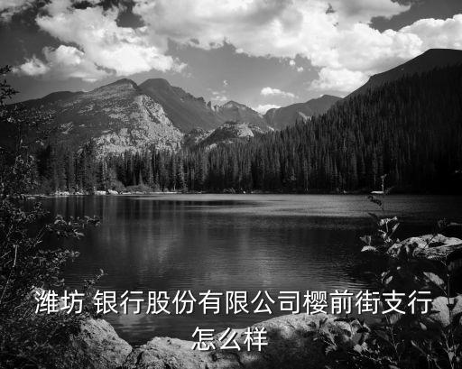  濰坊 銀行股份有限公司櫻前街支行怎么樣
