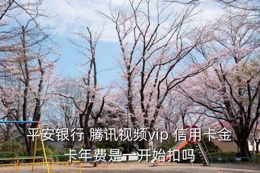 平安銀行 騰訊視頻vip 信用卡金卡年費(fèi)是一開(kāi)始扣嗎