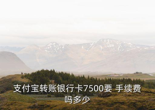 支付寶轉(zhuǎn)賬銀行卡7500要 手續(xù)費(fèi)嗎多少
