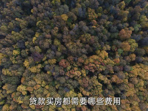 貸款買房都需要哪些費用