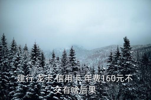 建設(shè)信用龍卡年費(fèi)多少錢,建行信用龍卡未激活會收年費(fèi)嗎