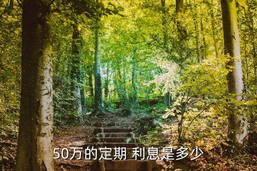 50萬的定期 利息是多少
