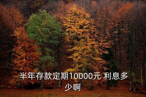 一萬元半年一千塊利息是多少,借一萬元一月一千利息合法嗎