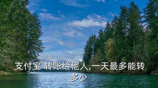  支付寶 轉(zhuǎn)賬給他人,一天最多能轉(zhuǎn)多少