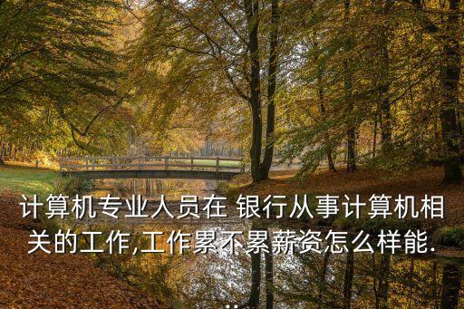 計(jì)算機(jī)專業(yè)人員在 銀行從事計(jì)算機(jī)相關(guān)的工作,工作累不累薪資怎么樣能...