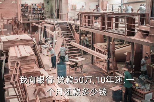 我向銀行 貸款50萬,10年還,一個月還款多少錢