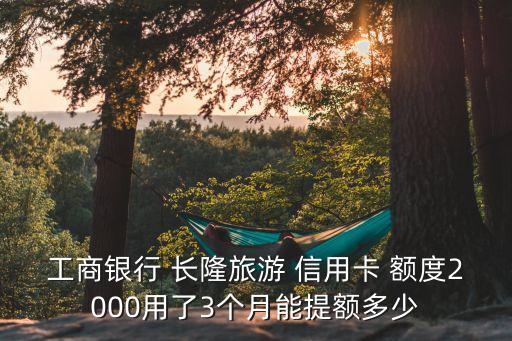 中國(guó)工商銀行長(zhǎng)隆聯(lián)名信用卡額度是多少錢