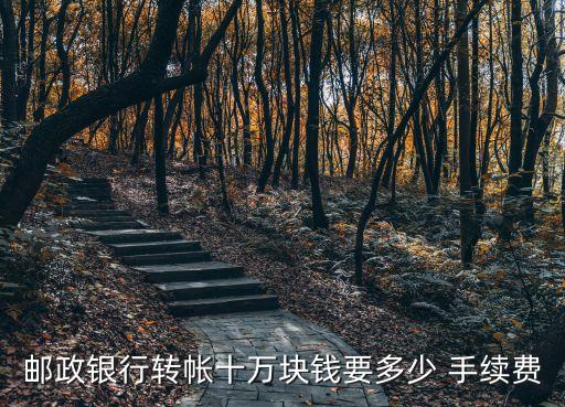 郵政銀行轉(zhuǎn)帳十萬塊錢要多少 手續(xù)費(fèi)