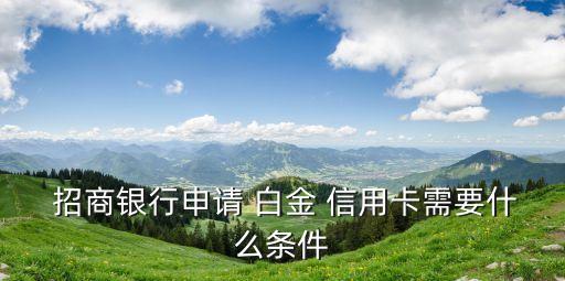 網(wǎng)申招商銀行分期白金信用卡額度多少,招商銀行白金分期信用卡可以提前還款嗎