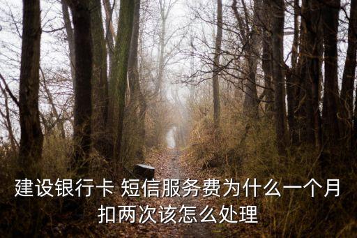 建設(shè)銀行卡 短信服務(wù)費(fèi)為什么一個(gè)月扣兩次該怎么處理