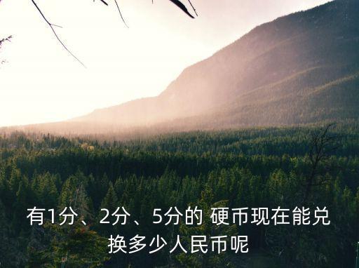 有1分、2分、5分的 硬幣現(xiàn)在能兌換多少人民幣呢