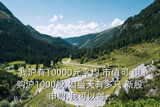 2014年新股申購一萬元市值可申購多少新股