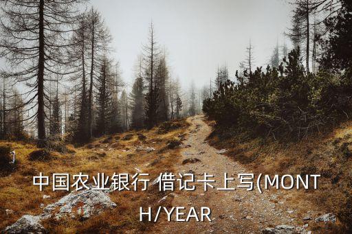 中國(guó)農(nóng)業(yè)銀行 借記卡上寫(MONTH/YEAR