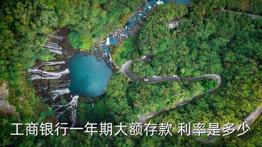 工商銀行一年期大額存款 利率是多少