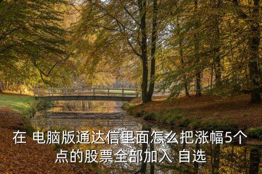 電腦可選多少自選股,電腦上添加自選股用哪2個鍵