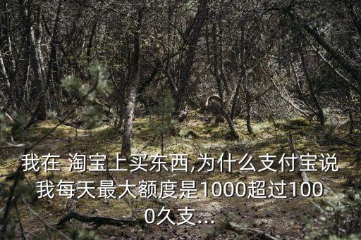 淘寶每天限額是多少錢,淘寶個人年度限額是多少