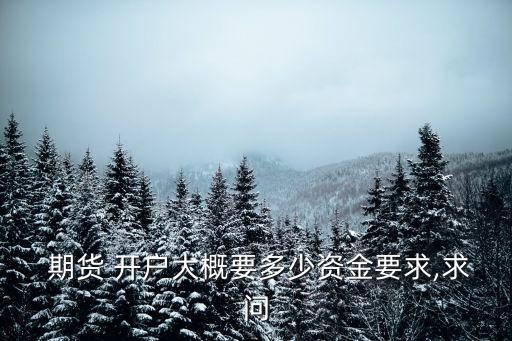 商品期貨開戶要多少錢,國際商品期貨開戶