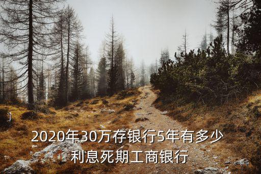 2020年30萬存銀行5年有多少 利息死期工商銀行