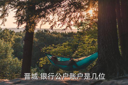  晉城 銀行公戶賬戶是幾位