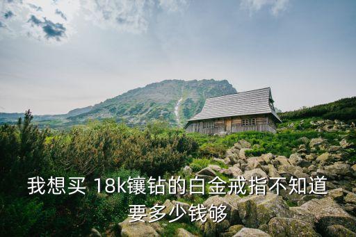 我想買 18k鑲鉆的白金戒指不知道要多少錢夠
