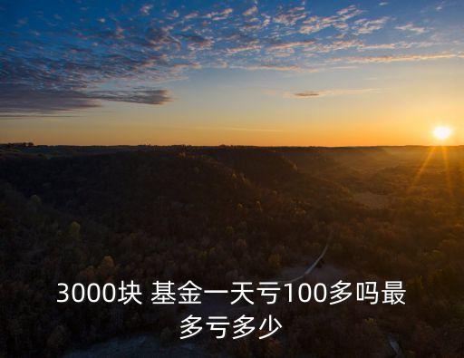 基金最大虧損會有多少,2022年虧損最大的基金