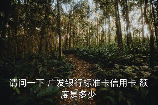 廣發(fā)普通卡升級(jí)金卡額度多少錢