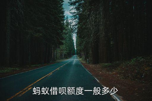 螞蟻借唄額度一般多少